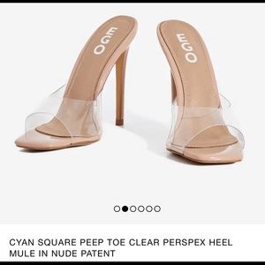Clear Square Peep Toe